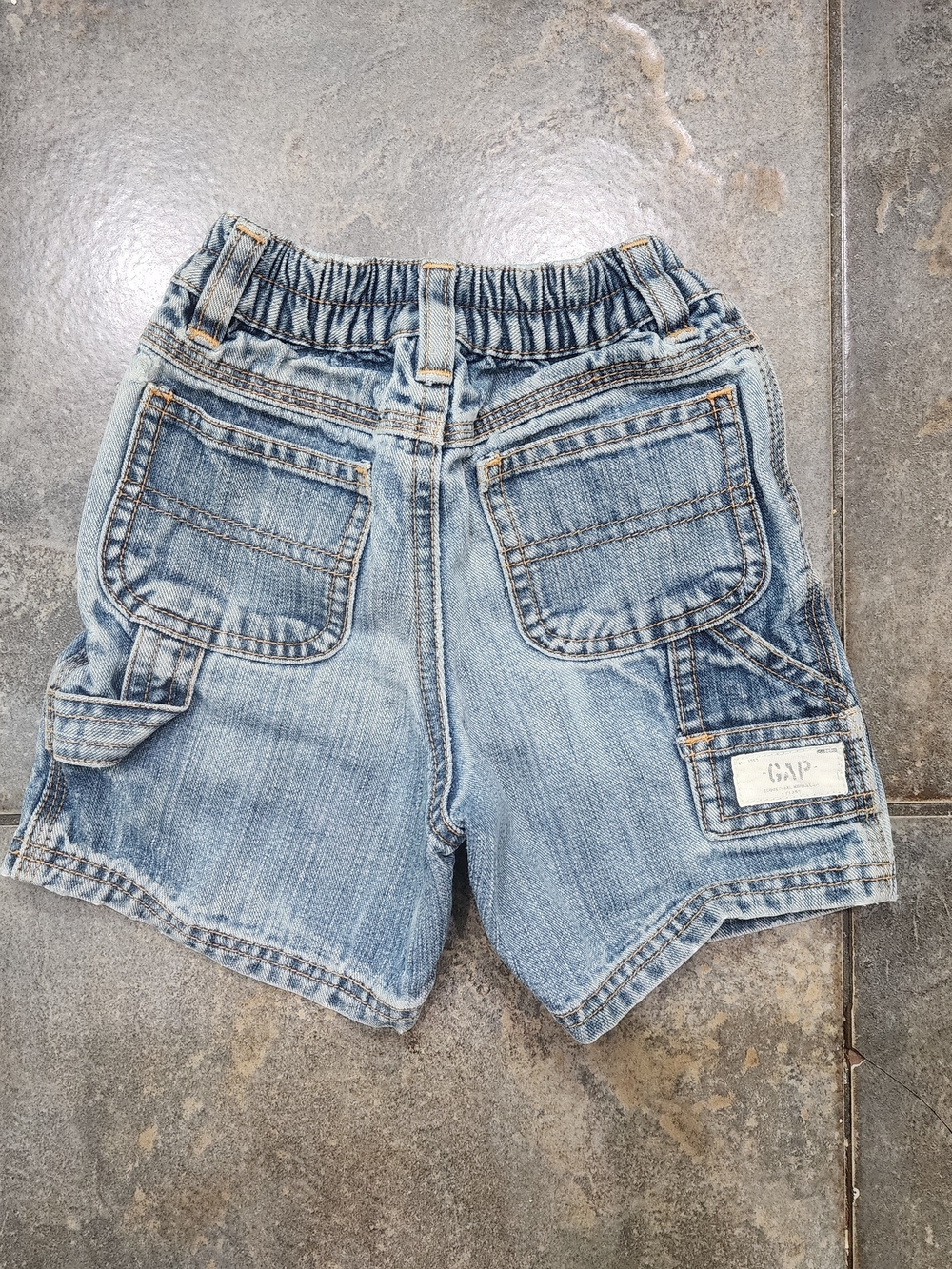 Vintage Y2K Gap Factory Store Boy's 12-18 Months Denim Carpenter Jean Shorts